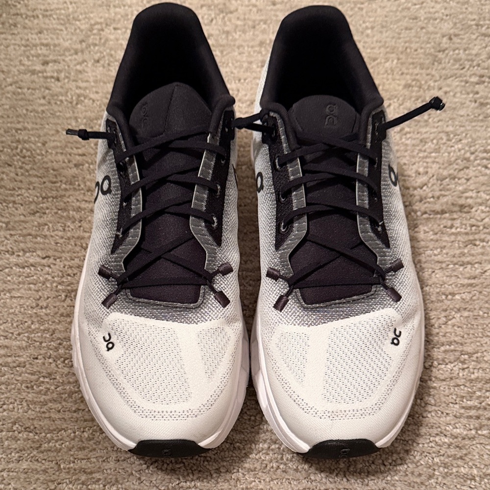 On Running Black and White Athletic Shoes